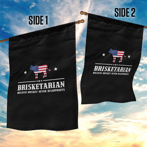 BBQ Lover Garden Flag Brisketarian Because Brisket Never Disappoints Grill Master American Flag TS11 Print Your Wear