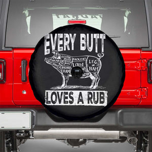 BBQ Spare Tire Cover Pork Butt Rub Dad Grill Gift TS10 Black Print Your Wear