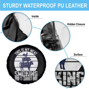 BBQ Spare Tire Cover Retro This Is My Meat Smoking Barbeque Dad TS10 Print Your Wear