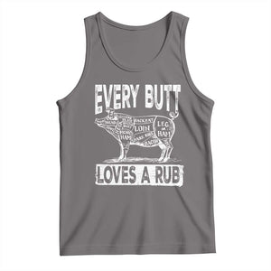 BBQ Tank Top Pork Butt Rub Dad Grill Gift TS10 Deep Heather Print Your Wear
