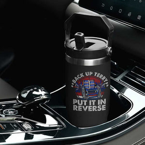 Back It Up Terry Put It In Reverse Flip Straw Tumbler Funny 4th Of July TS10 Print Your Wear