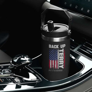 Back It Up Terry Put It In Reverse Flip Straw Tumbler Funny 4th of July Patriotic American Flag TS10 Print Your Wear