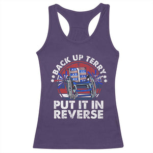 Back It Up Terry Put It In Reverse Racerback Tank Top Funny 4th Of July TS10 Purple Print Your Wear
