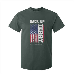 Back It Up Terry Put It In Reverse T Shirt For Kid Funny 4th of July Patriotic American Flag TS10 Dark Forest Green Print Your Wear