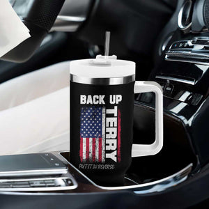 Back It Up Terry Put It In Reverse Tumbler With Handle Funny 4th of July Patriotic American Flag TS10 Print Your Wear