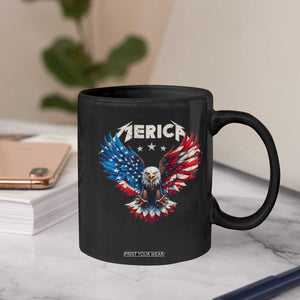 Bald Eagle Merica Coffee Mug USA American Flag Patriotic 4th of July TS10 Print Your Wear