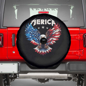 Bald Eagle Merica Spare Tire Cover USA American Flag Patriotic 4th of July TS10 Black Print Your Wear