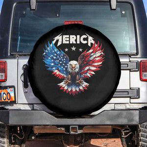 Bald Eagle Merica Spare Tire Cover USA American Flag Patriotic 4th of July TS10 No hole Black Print Your Wear