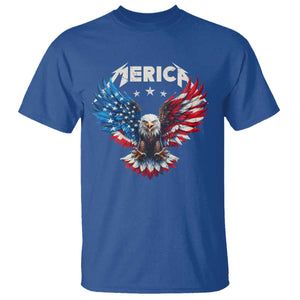 Bald Eagle Merica T Shirt USA American Flag Patriotic 4th of July TS10 Royal Blue Print Your Wear
