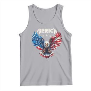 Bald Eagle Merica Tank Top USA American Flag Patriotic 4th of July TS10 Athletic Heather Print Your Wear