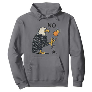 Bald Eagle No Kings In America Hoodie No Orange We The People Patriotic Political Statement TS02 Charcoal Print Your Wear
