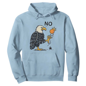 Bald Eagle No Kings In America Hoodie No Orange We The People Patriotic Political Statement TS02 Light Blue Print Your Wear