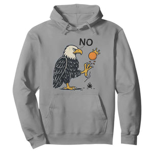 Bald Eagle No Kings In America Hoodie No Orange We The People Patriotic Political Statement TS02 Sport Gray Print Your Wear