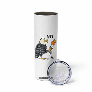 Bald Eagle No Kings In America Skinny Tumbler No Orange We The People Patriotic Political Statement TS02 Print Your Wear