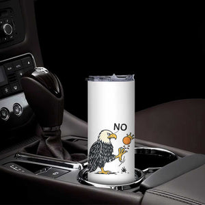 Bald Eagle No Kings In America Skinny Tumbler No Orange We The People Patriotic Political Statement TS02 Print Your Wear