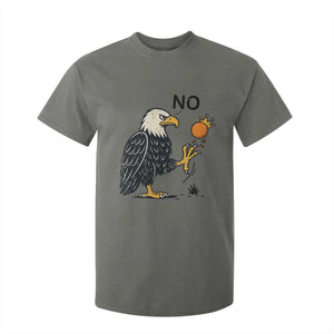 Bald Eagle No Kings In America T Shirt For Kid No Orange We The People Patriotic Political Statement TS02 Military Green Print Your Wear