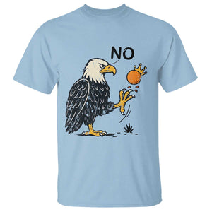 Bald Eagle No Kings In America T Shirt No Orange We The People Patriotic Political Statement TS02 Light Blue Print Your Wear