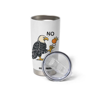 Bald Eagle No Kings In America Tumbler Cup No Orange We The People Patriotic Political Statement TS02 Print Your Wear