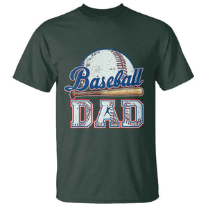 Baseball Dad T Shirt Baseball Sport Lovers For Father's Day TS02 Dark Forest Green Print Your Wear