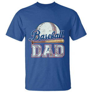 Baseball Dad T Shirt Baseball Sport Lovers For Father's Day TS02 Royal Blue Print Your Wear