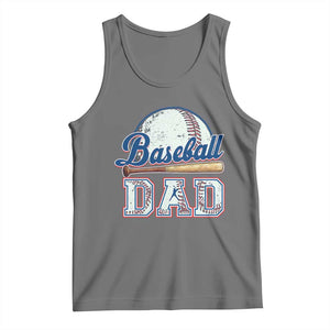 Baseball Dad Tank Top Baseball Sport Lovers For Father's Day TS02 Black Heather Print Your Wear