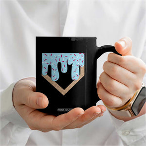 Baseball Ice Cream Dripping Coffee Mug Home Plate Drip TS02 Print Your Wear