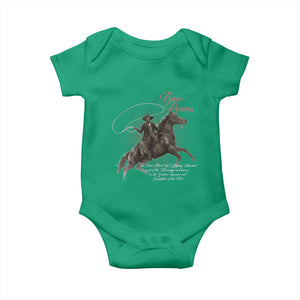 Bass Reeves Baby Onesie African American Cowboy Marshal Black History Month TS11 Irish Green Print Your Wear