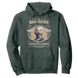 Bass Reeves First Black US Marshal And Real Lone Ranger Hoodie African American Cowboy TS11 Dark Forest Green Print Your Wear