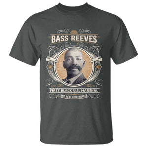 Bass Reeves First Black US Marshal And Real Lone Ranger T Shirt African American Cowboy TS11 Dark Heather Print Your Wear