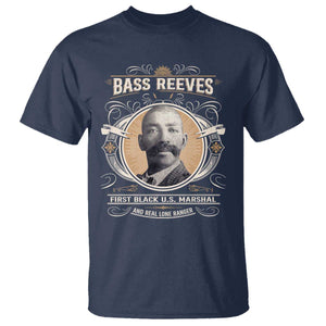 Bass Reeves First Black US Marshal And Real Lone Ranger T Shirt African American Cowboy TS11 Navy Print Your Wear