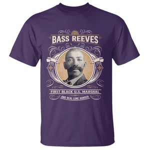 Bass Reeves First Black US Marshal And Real Lone Ranger T Shirt African American Cowboy TS11 Purple Print Your Wear