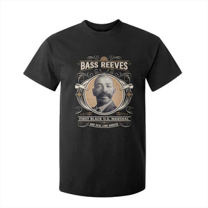 Bass Reeves First Black US Marshal And Real Lone Ranger T Shirt For Kid African American Cowboy TS11 Black Print Your Wear