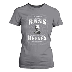 Bass Reeves T Shirt For Women US Marshal 1875 The Real Lone Ranger American Legend TS11 Charcoal Print Your Wear
