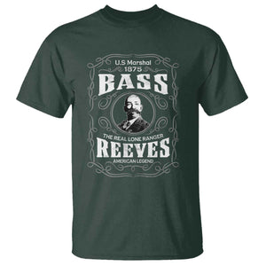 Bass Reeves T Shirt US Marshal 1875 The Real Lone Ranger American Legend TS11 Dark Forest Green Print Your Wear