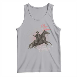 Bass Reeves Tank Top African American Cowboy Marshal Black History Month TS11 Athletic Heather Print Your Wear