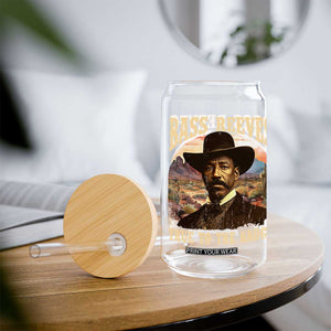 Bass Reeves True To The Badge Glass Can African American Cowboy Marshal Black History Month TS11 Print Your Wear