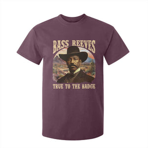 Bass Reeves True To The Badge T Shirt For Kid African American Cowboy Marshal Black History Month TS11 Maroon Print Your Wear
