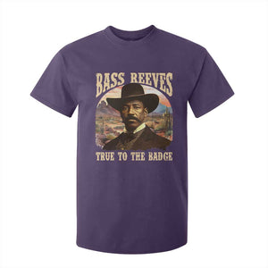 Bass Reeves True To The Badge T Shirt For Kid African American Cowboy Marshal Black History Month TS11 Purple Print Your Wear