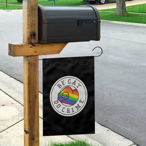 Be Gay Do Crime Rainbow Chameleon LGBTQ Pride Flag Garden Flag TS10 Print Your Wear