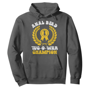 Bead Tug O War Champion Hoodie Funny Sarcastic Saying Weird Gag Gift TS10 Dark Heather Print Your Wear