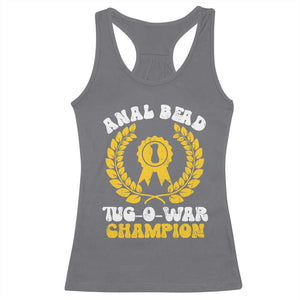 Bead Tug O War Champion Racerback Tank Top Funny Sarcastic Saying Weird Gag Gift TS10 Charcoal Print Your Wear