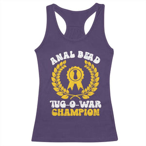 Bead Tug O War Champion Racerback Tank Top Funny Sarcastic Saying Weird Gag Gift TS10 Purple Print Your Wear