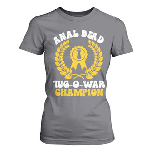 Bead Tug O War Champion T Shirt For Women Funny Sarcastic Saying Weird Gag Gift TS10 Charcoal Print Your Wear