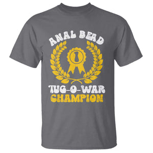 Bead Tug O War Champion T Shirt Funny Sarcastic Saying Weird Gag Gift TS10 Charcoal Print Your Wear