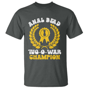 Bead Tug O War Champion T Shirt Funny Sarcastic Saying Weird Gag Gift TS10 Dark Heather Print Your Wear