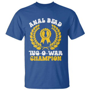 Bead Tug O War Champion T Shirt Funny Sarcastic Saying Weird Gag Gift TS10 Royal Blue Print Your Wear