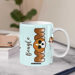 Beagle Dog Mom Coffee Mug Funny Dog Lover Mothers Day Gifts TB10 Print Your Wear