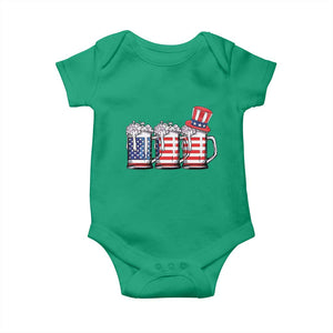 Beer American Flag 4th of July Baby Onesie Merica Drinking USA TS10 Irish Green Print Your Wear