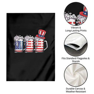 Beer American Flag 4th of July Garden Flag Merica Drinking USA TS10 Print Your Wear