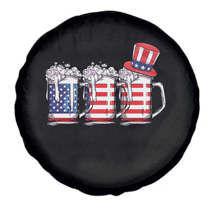 Beer American Flag 4th of July Spare Tire Cover Merica Drinking USA TS10 Print Your Wear
